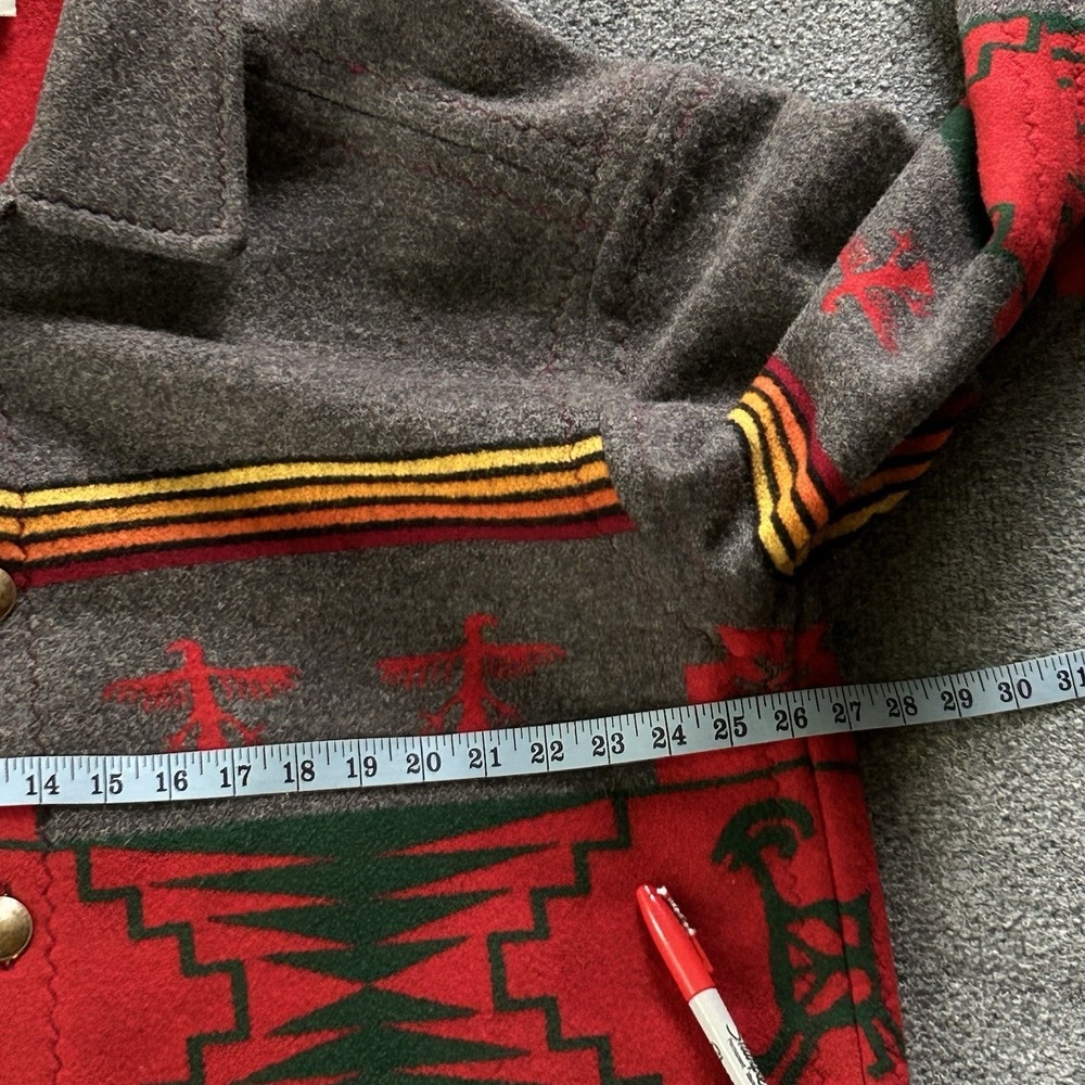 Purple Sage Handcrafted Pendleton Wool Jacket Nat… - image 12